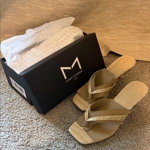 Marc Fisher Amelea Leather Thong Sandal